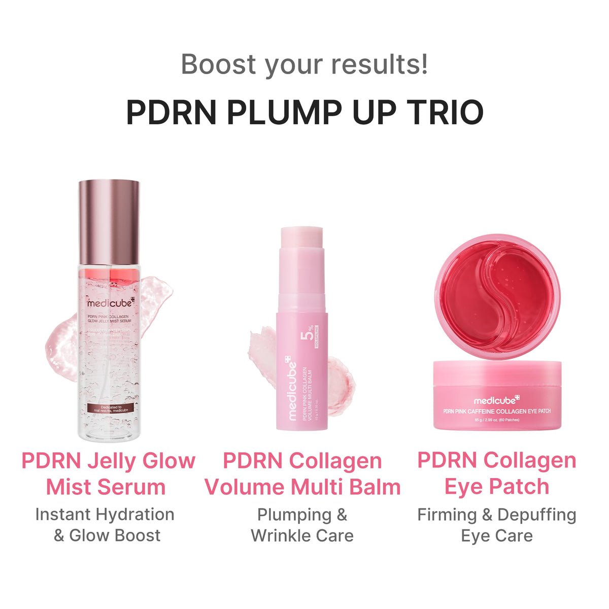 medicube PDRN Pink Collagen Volume Multi Balm Stick - Face & Body Balm medicube
