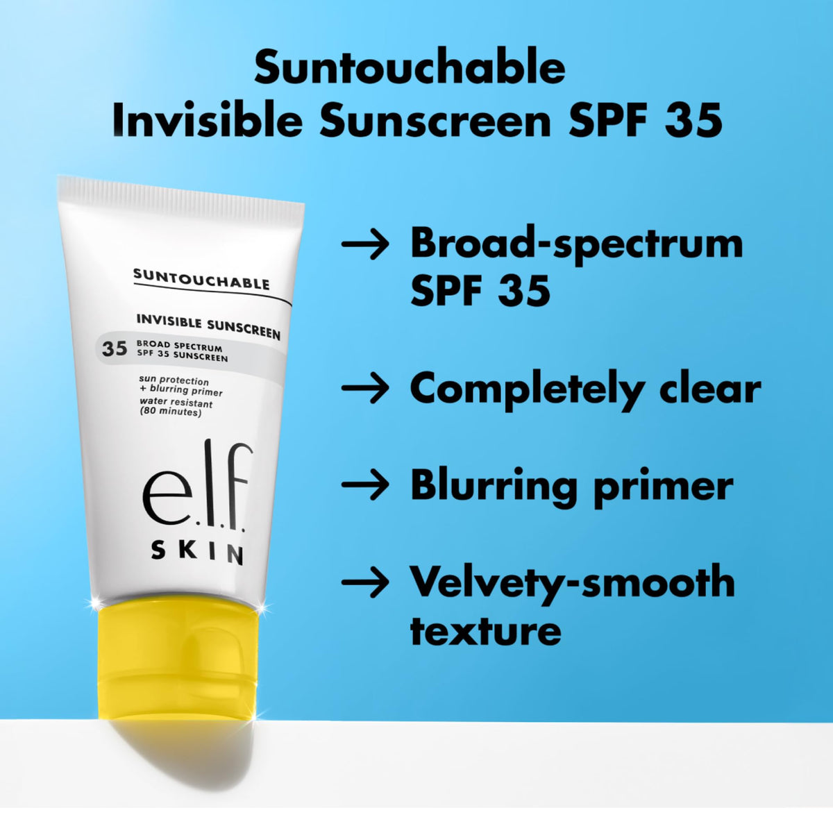 e.l.f. SKIN Suntouchable Invisible SPF 35 Sunscreen e.l.f.