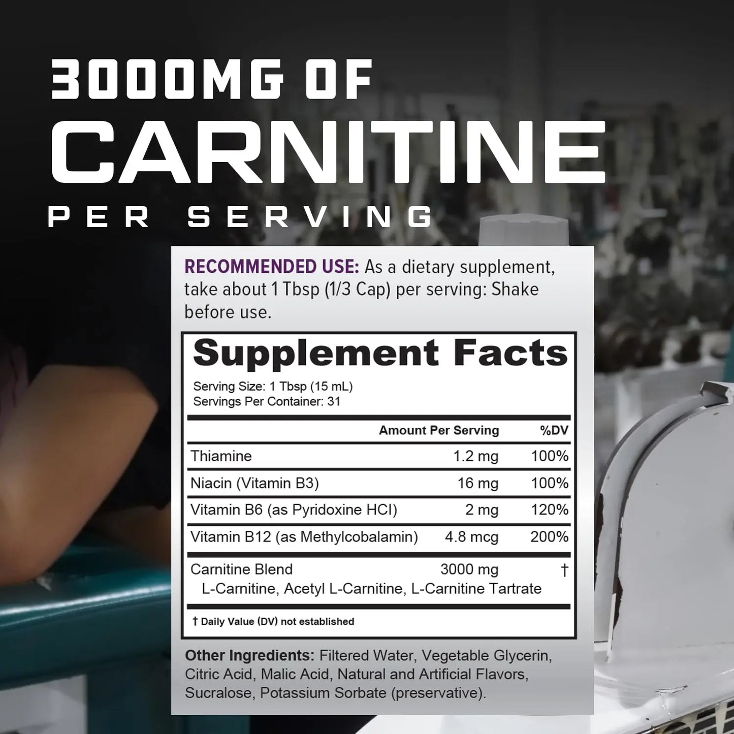 Cutler Nutrition Liquid L-Carnitine Fat Burner Supplement with Acetyl L-Carnitine & L-Carnitine Tartrate - Fat Burner Formula for Optimal Absorption Cutler Nutrition
