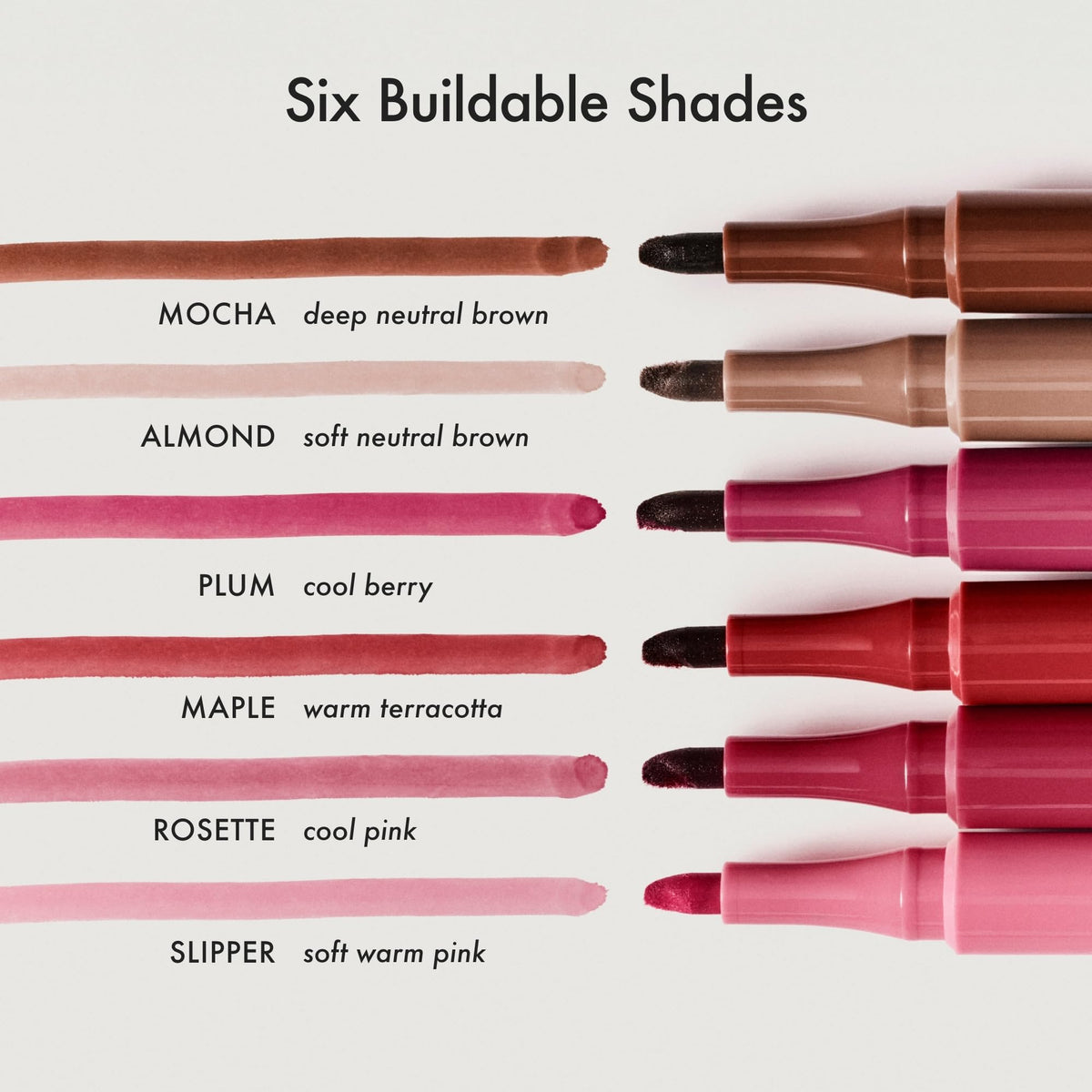 Summer Fridays Flushed Lip Stain Liner, 12hr Wear & Transfer-Proof, Slipper Summer Fridays