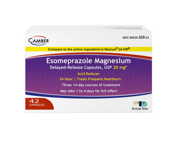 Camber Esomeprazole Magnesium USP 20mg, Delayed Release Capsules, Treats Frequent Heartburn (42 Count) CAMBER PHARMACEUTICALS, INC buy australia supplements