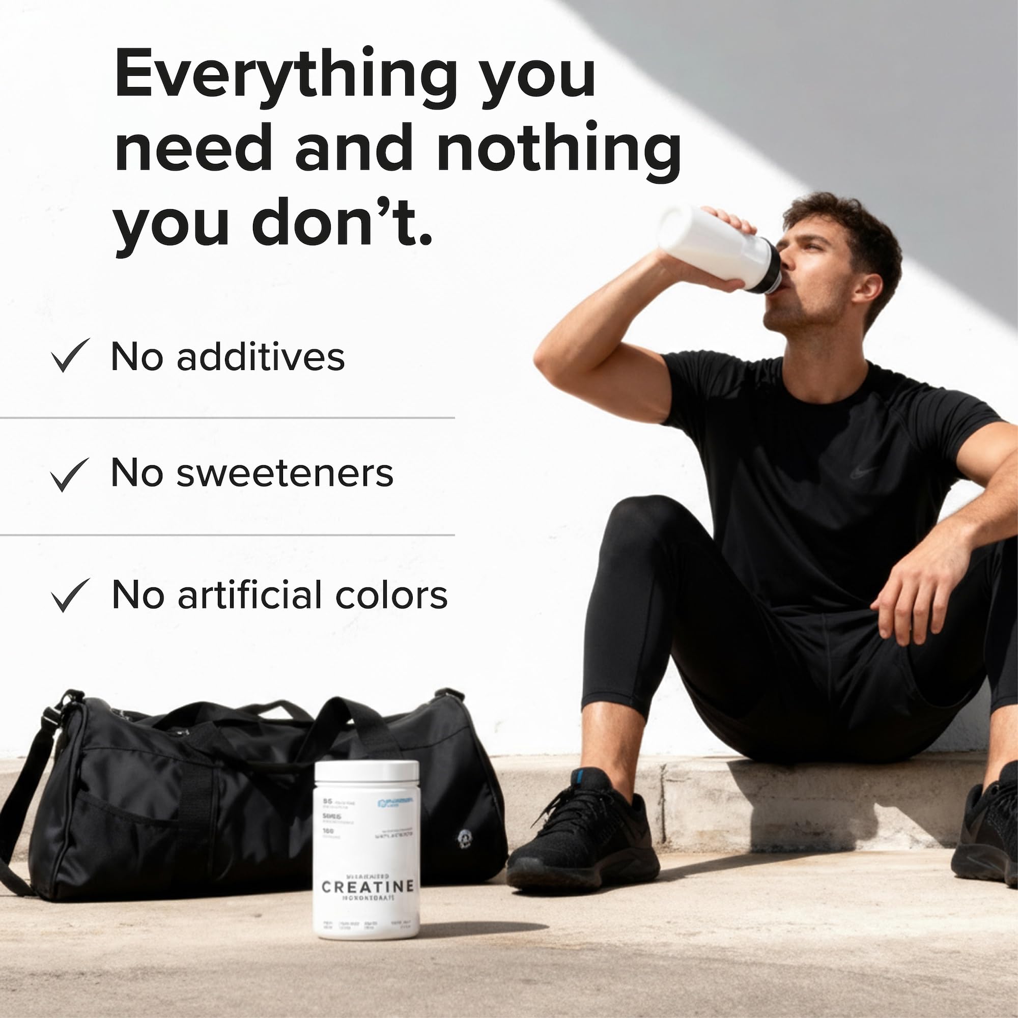 Puregen Labs Micronized Creatine Monohydrate Powder 500g – Pure, Unflavored, No Additives | 5000mg Per Serv (5g) - 100 Servings | Third Party Tested for Quality P Puregen Labs buy australia supplements