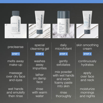 Dermalogica Discover Healthy Skin Kit, 4 Piece Travel Skincare Set Dermalogica