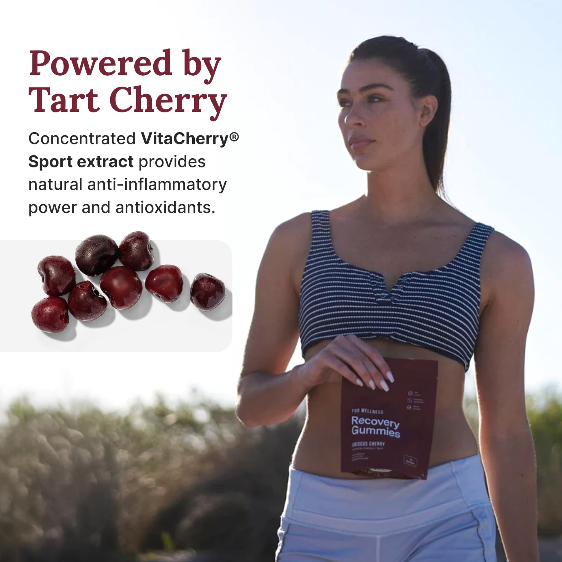For Wellness Recovery Gummies Restore | Tart Cherry Energy Supplements with Electrolytes for Muscle Soreness, Post-Workout Performance & Recovery For Wellness buy australia supplements
