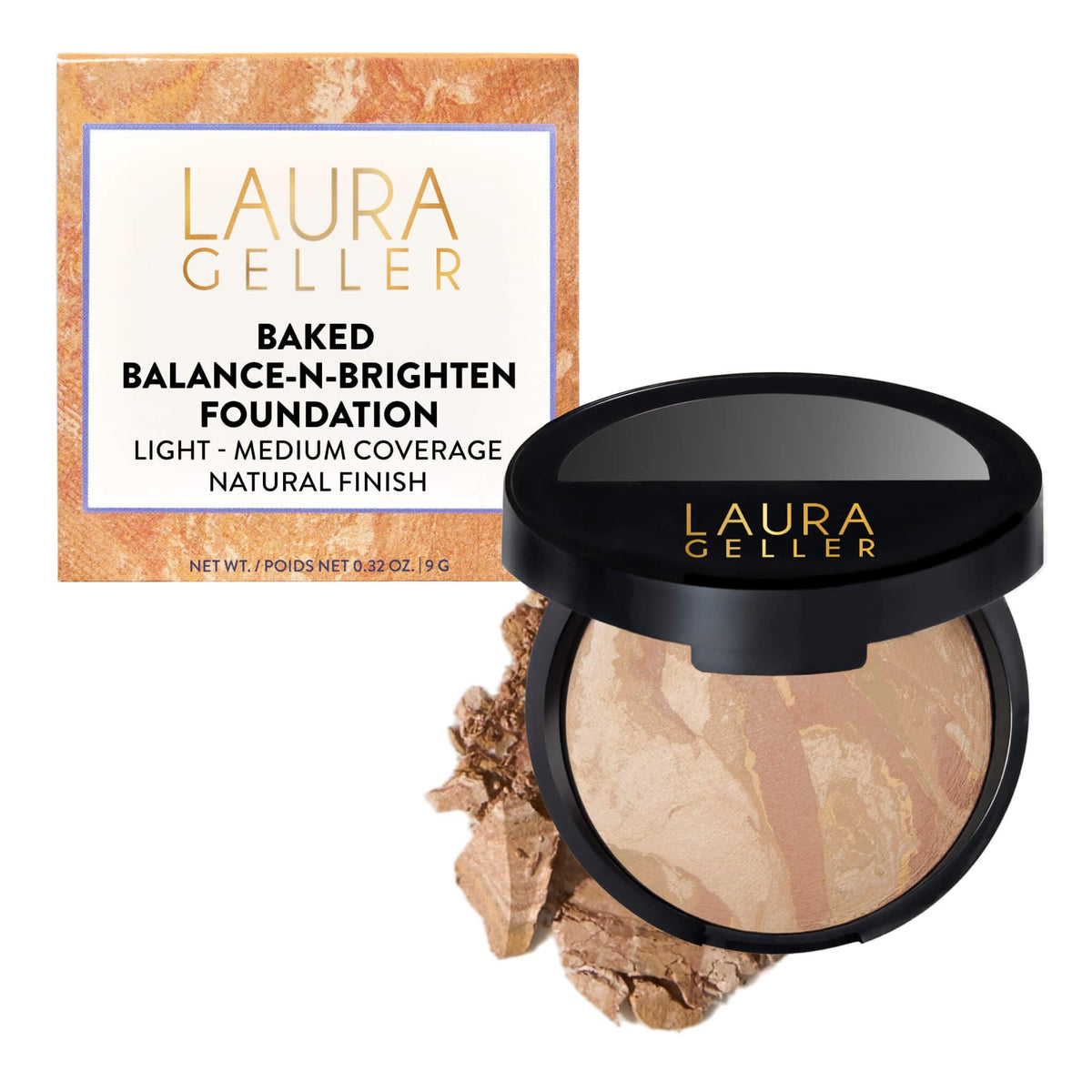 LAURA GELLER Baked Balance-n-Brighten Powder Foundation – Light LAURA GELLER NEW YORK