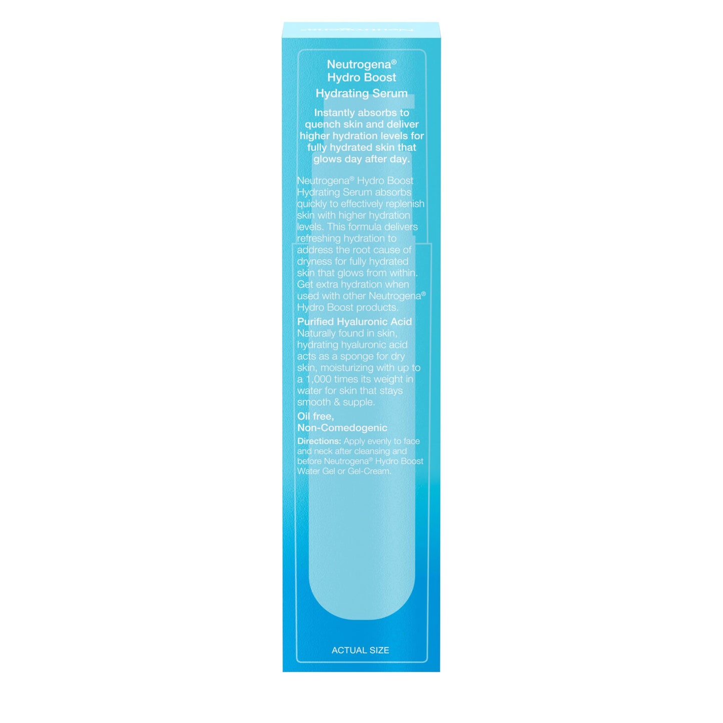 Neutrogena Hydro Boost Hydrating Hyaluronic Acid Face & Neck Serum, Fast-Absorbing Neutrogena