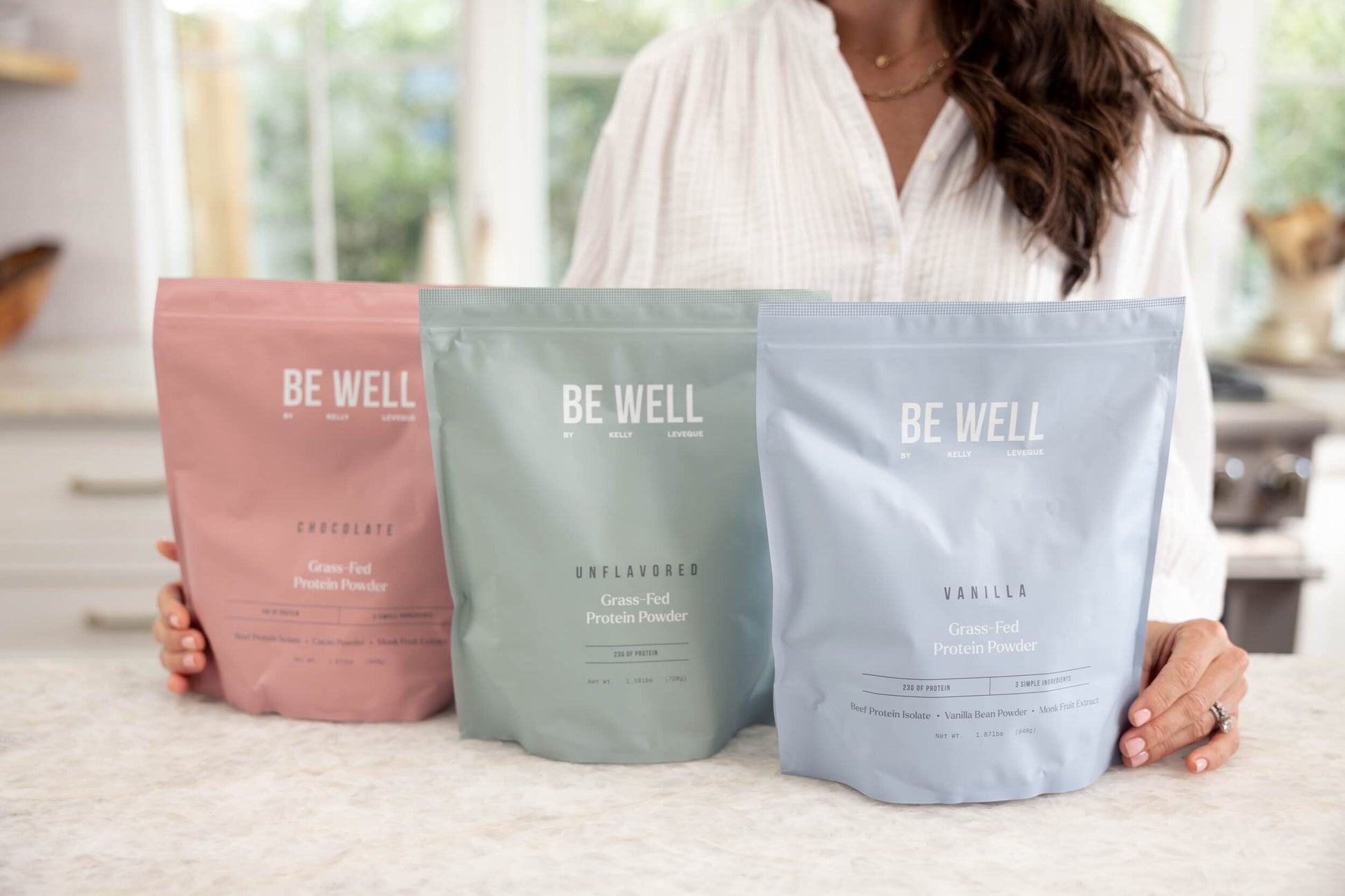 Be Well by Kelly Chocolate Grass-Fed Beef Protein Powder, 24G of Protein & 1G Net Carbs (3 Ingredients, 30 Servings) 9 Amino Acids + 3 BCAAs No Soy, No Dairy, Stevia-Free, No Sugar Added 1.87lb 849g Be Well by Kelly LeVeque buy australia supplements