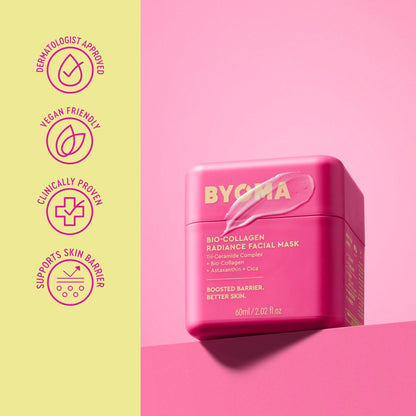 BYOMA Bio-Collagen Radiance Facial Mask - Transformative Liquid Sheet Mask for Glass Skin - Instant radiance, Visibly Improved Elasticity BYOMA