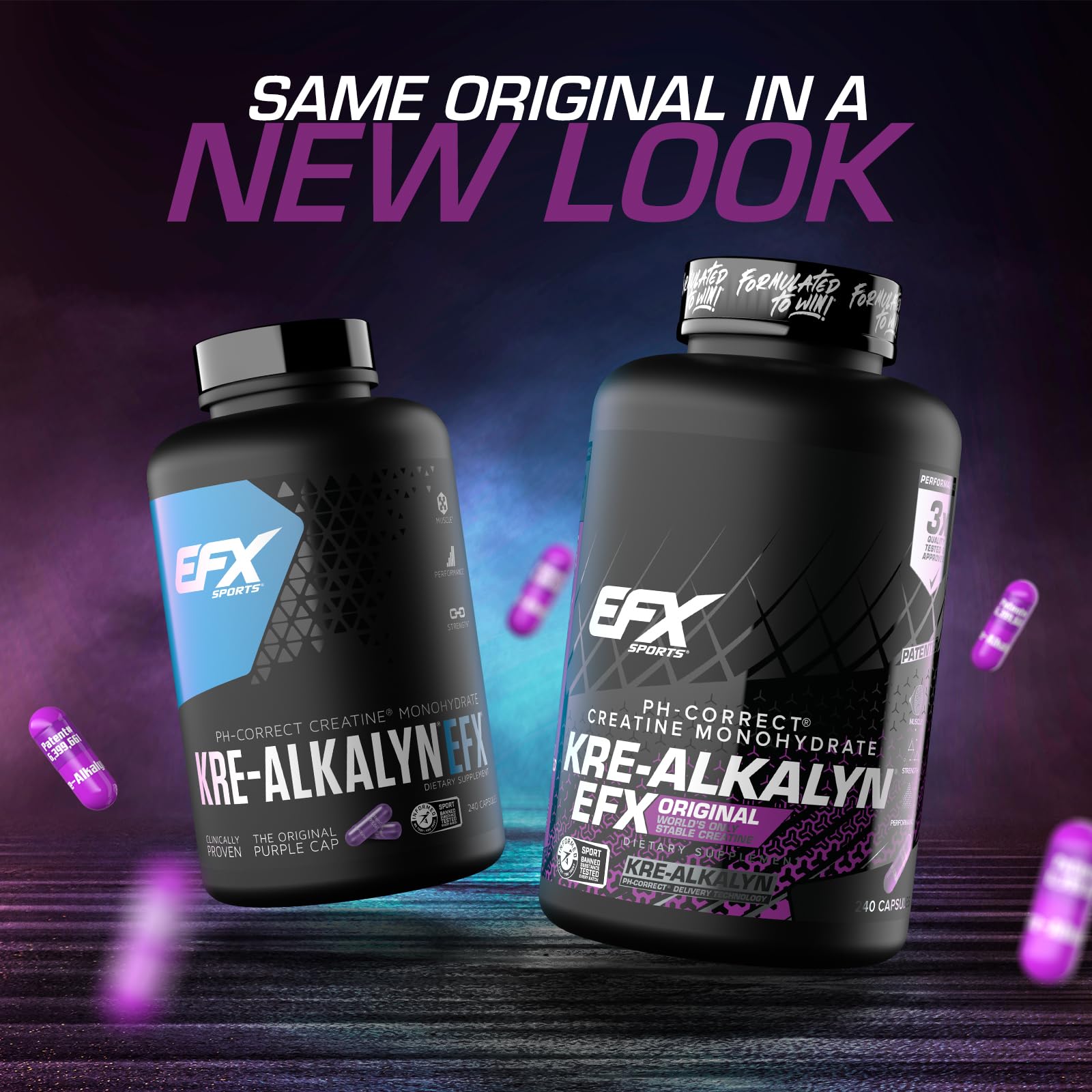 EFX Sports Kre-Alkalyn EFX | pH Correct Creatine Monohydrate Pill Supplement | Strength, Muscle Growth & Performance | 120 Servings, 240 Capsules EFX Sports buy australia supplements