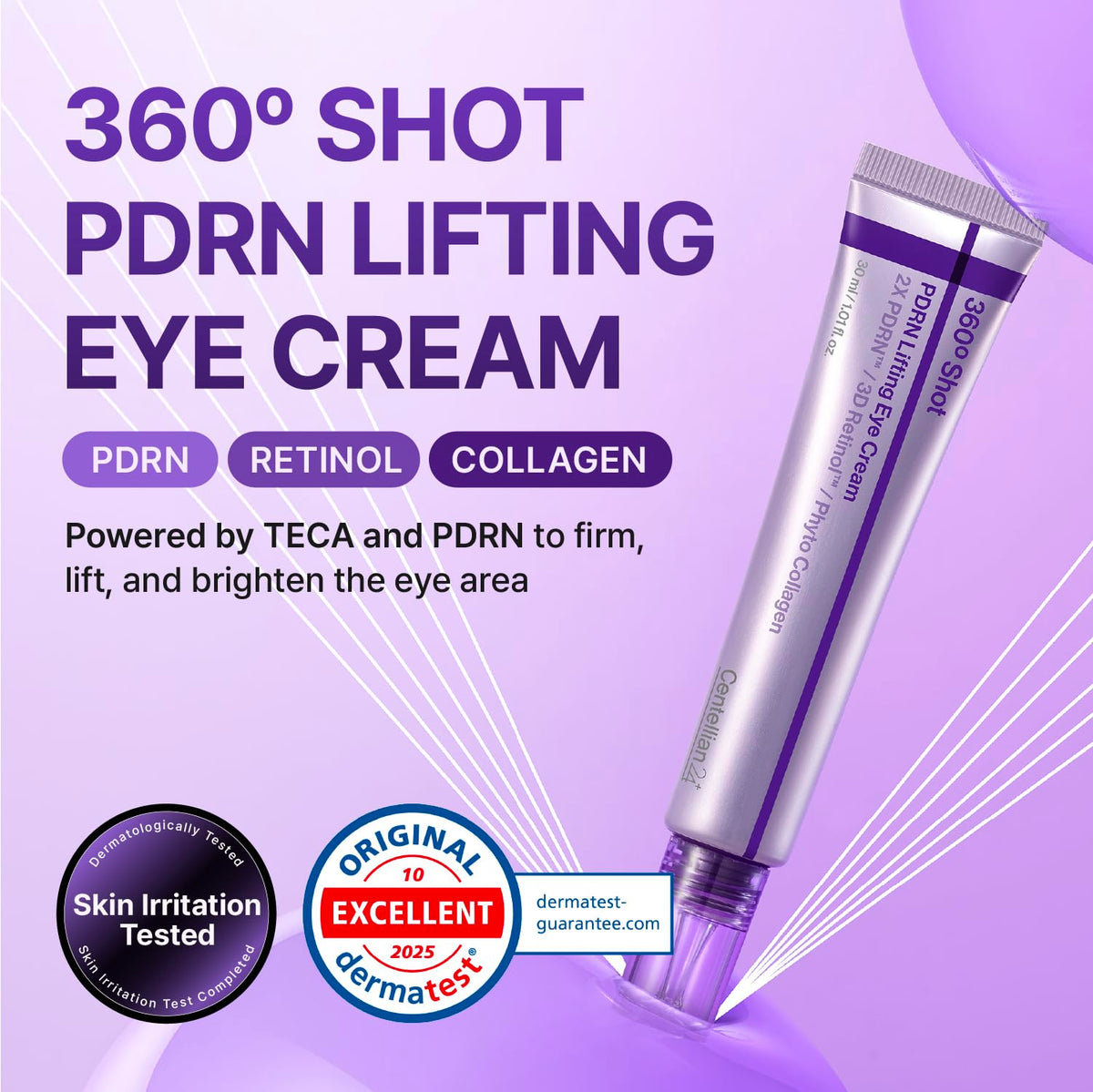 CENTELLIAN 24 360 Shot PDRN Firming Eye Cream, TECA Retinol Care CENTELLIAN 24
