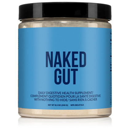 NAKED Gut - Daily Gut Health Supplement - Natural Gut Health Powder for Gut Cleanse, Digestive Support, GMO-Free, Soy-Free, Gluten-Free, NAKED