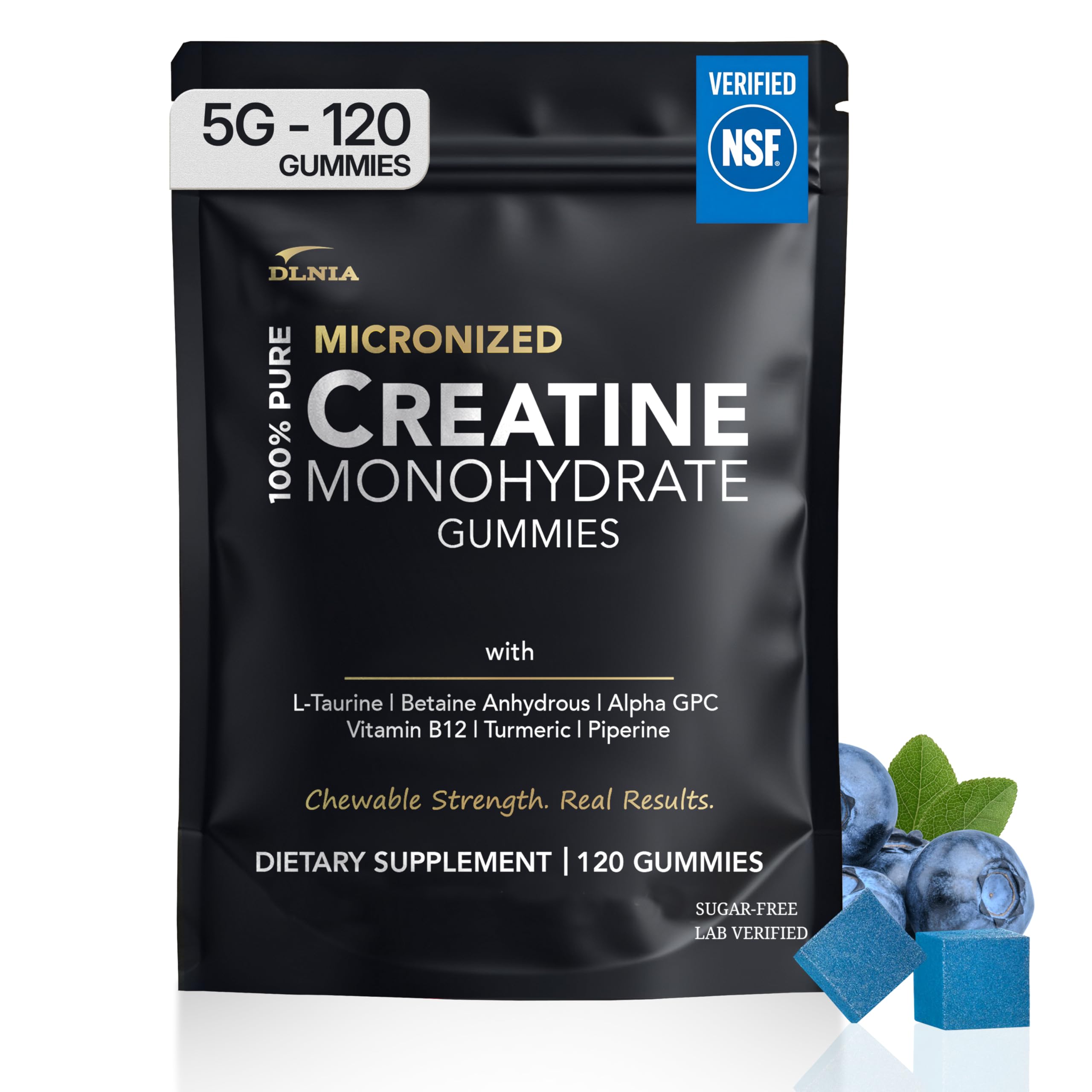 Creatine Monohydrate Gummies for Men & Women - Sugar Free & Vegan Advanced Formula W/L-Taurine + Vitamin B12 - for Muscle Strength, Muscles Builder, Recovery, DLNIA buy australia supplements
