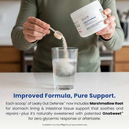 Pure Therapro Rx Leaky Gut Defense - Gut Health Supplement with L-Glutamine, Licorice Root Extract, Marshmallow Root, Aloe Leaf, Larch Arabinogalactan Pure Therapro Rx