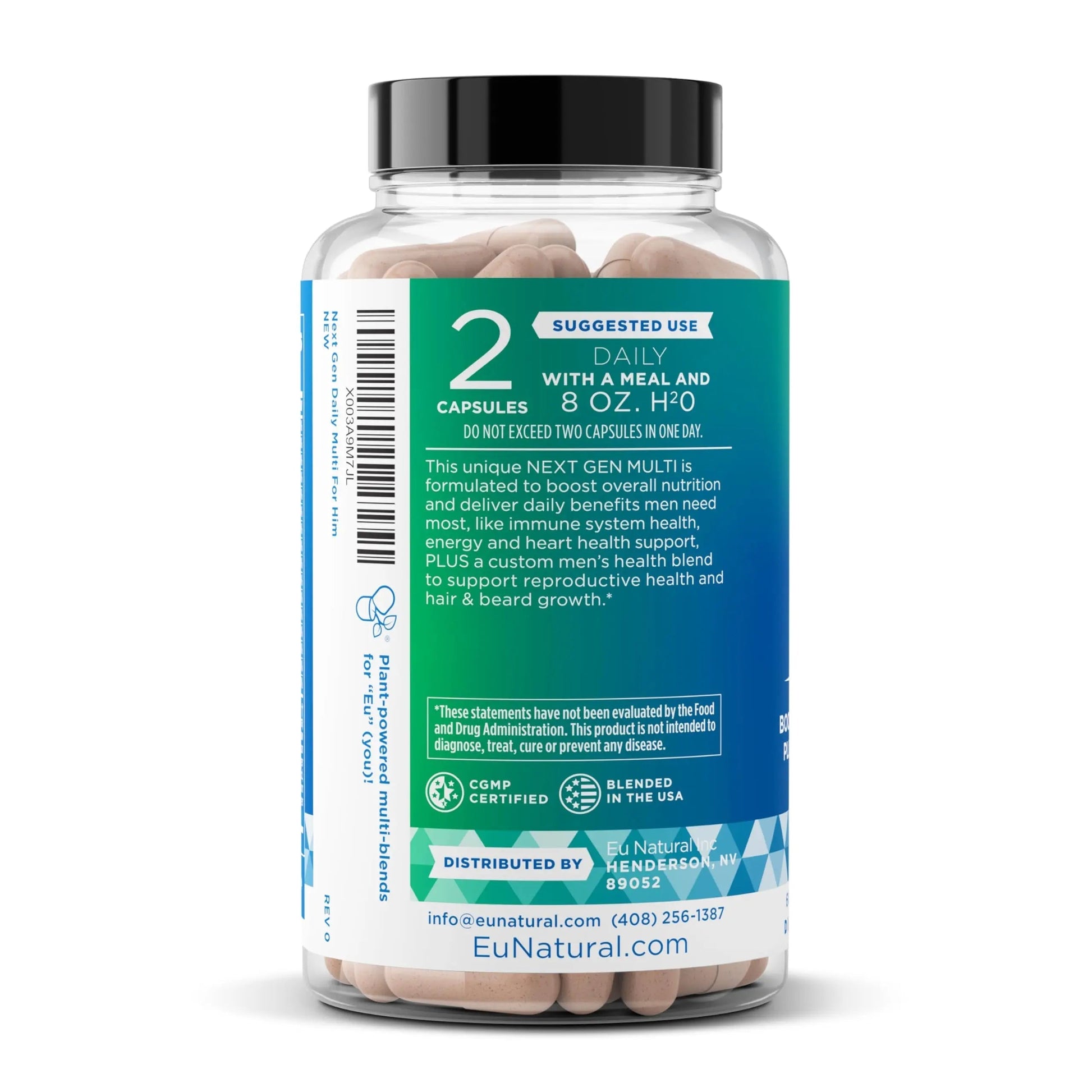 Next Gen Multi for Him Advanced Men’s Multivitamin Supplement – 26-in-1 Multiblend for Beard & Hair Growth, Men’s Reproductive Health Eu Natural buy australia supplements