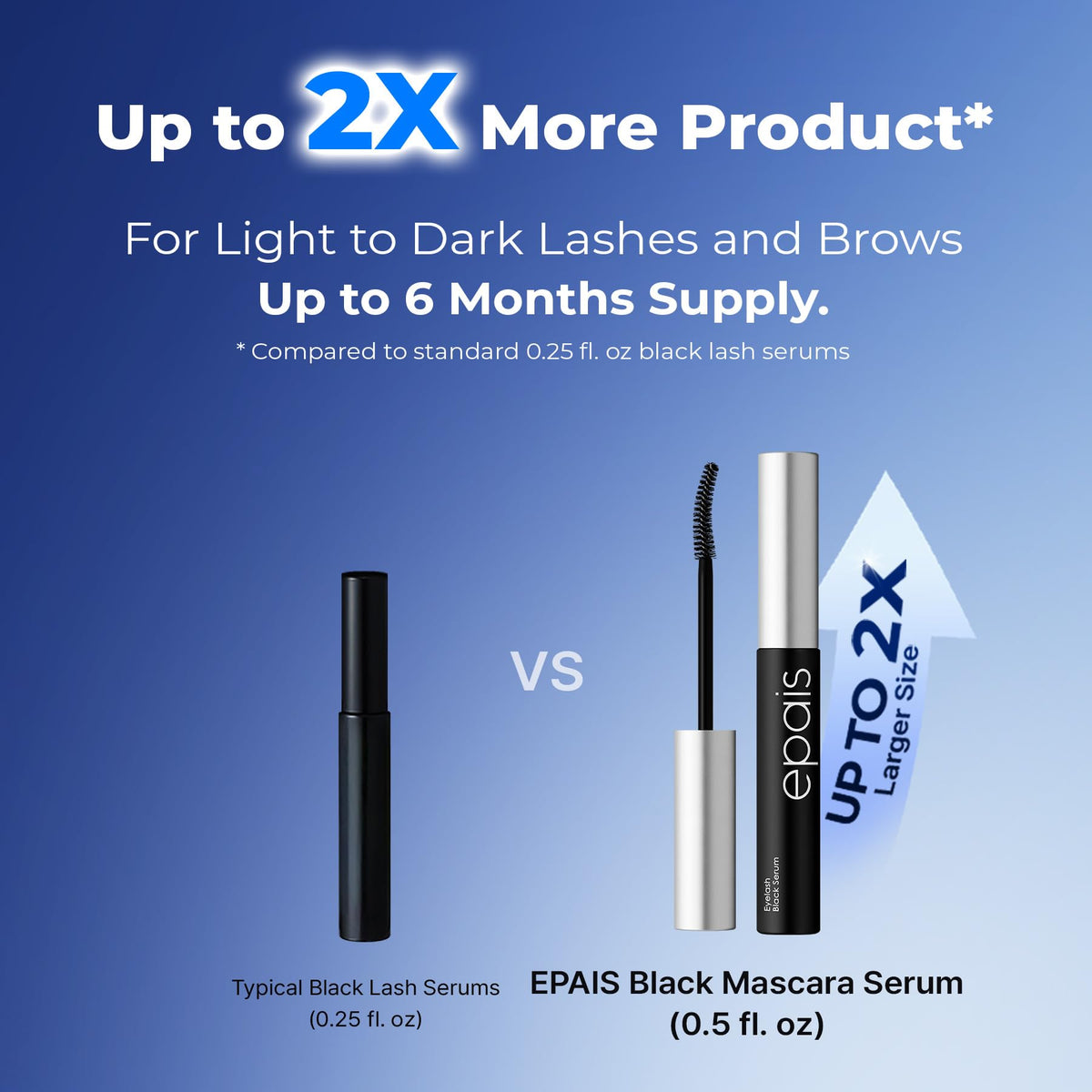 Epais Eyelash Black Tinted Serum, 2-in-1 Lash Growth Enhancer and Tinting Treatment, 7 Peptides and Biotin Formula for Longer Thicker Lashes, Charcoal-Based Black Food Complex, Korean Lash Care EPAIS