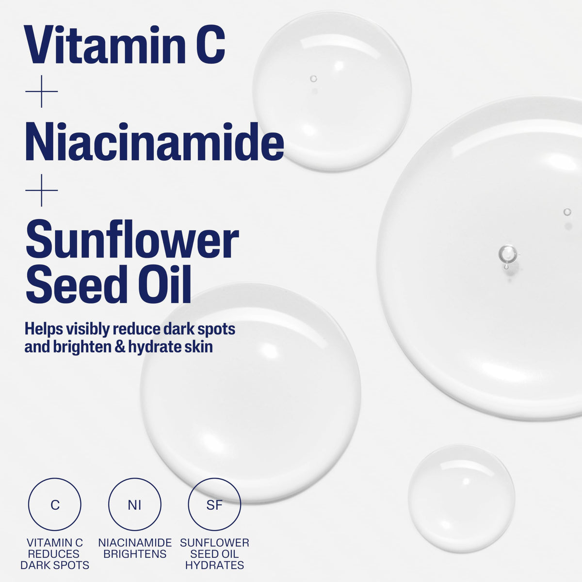 Cetaphil Vitamin C Serum for Dark Spots, Niacinamide, Fragrance Free, 1oz Cetaphil