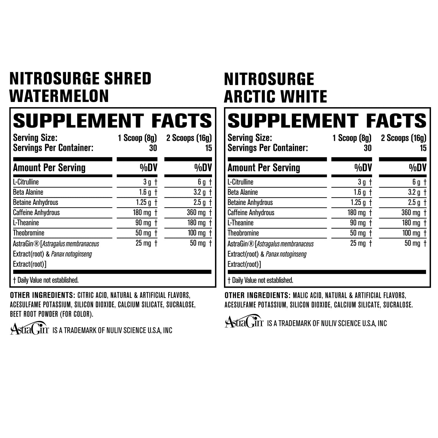 Jacked Factory Nitrosurge Pre-Workout in Arctic White & Watermelon Nitrosurge Shred Jacked Factory buy australia supplements