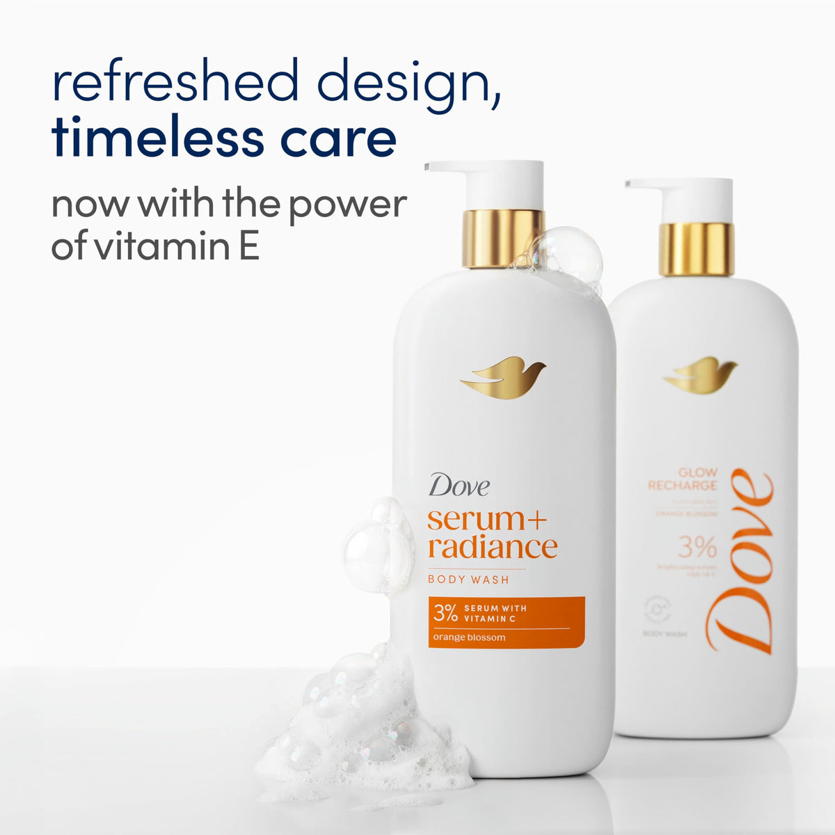 Dove Serum+ Radiance Body Wash, 3% Serum with Vitamin C, 18.5 oz Dove