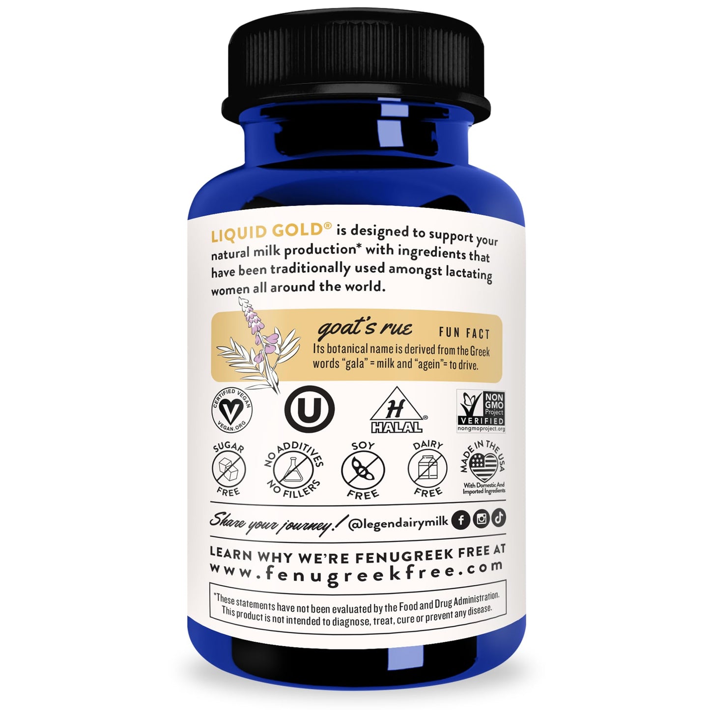 Legendairy Milk Liquid Gold Lactation Support | Lactation Supplement with Organic Goats Rue, Milk Thistle, Shatavari, Fennel, Alfalfa & Anise Legendairy Milk