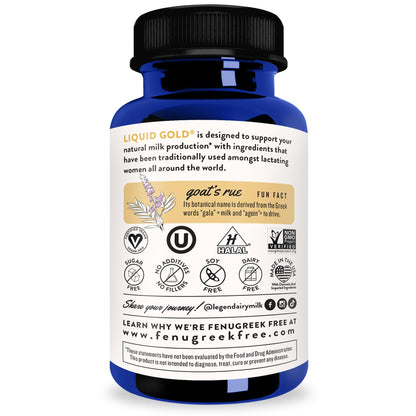 Legendairy Milk Liquid Gold Lactation Support | Lactation Supplement with Organic Goats Rue, Milk Thistle, Shatavari, Fennel, Alfalfa & Anise Legendairy Milk