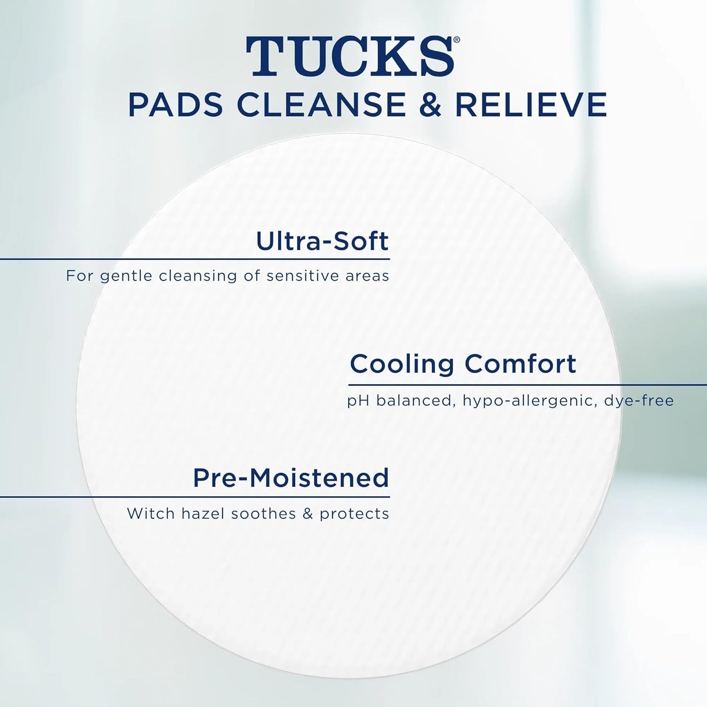 TUCKS Medicated Cooling Pads, 100 Count – Hemorrhoid Pads with Witch Hazel, Cleanses Sensitive Areas, Protects from Irritation, Hemorrhoid Treatment, Medicated Pads Used by Hospitals Gsupps Australia