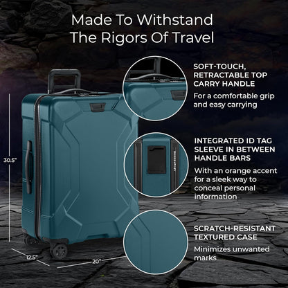 Briggs & Riley Torq Large 30 Inch Hardside Checked Luggage, Stealth Black Gsupps Australia