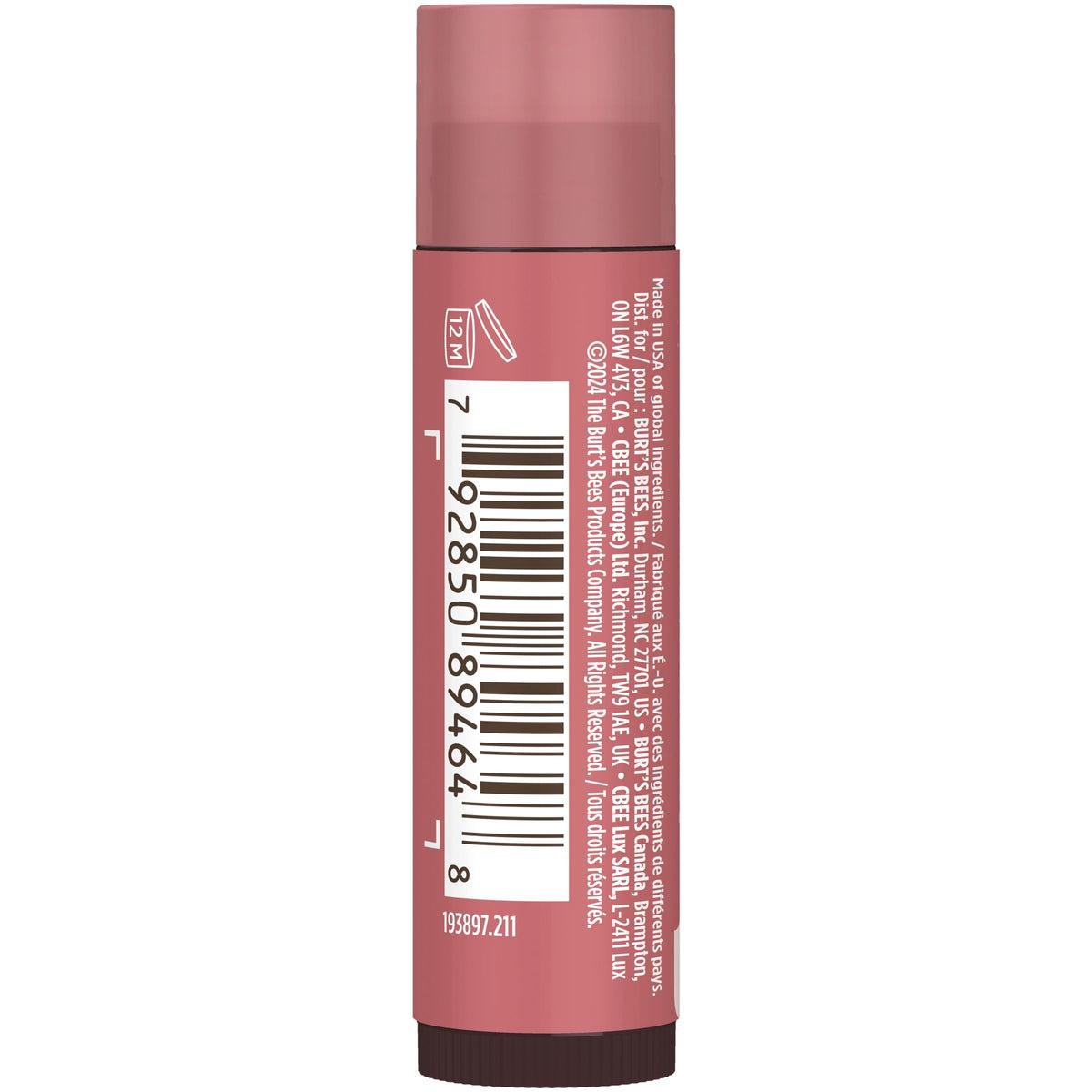 Burt's Bees Lip Tint Balm, Fiery Red Dahlia, 0.15 oz., 2 Tubes Burt's Bees