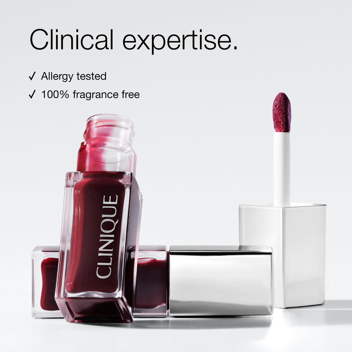 Clinique Pop Lip + Cheek Tinted Oil in Black Honey | Conditions Lips + Gives Cheeks a Natural, Dewy Flush Clinique