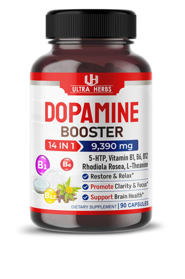 Dopamine Focus Supplement Ashwagandha 5000mg 5-HTP 50mg Rhodiola Rosea 2000mg ULTRA HERBS buy australia supplements