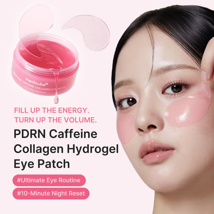 medicube Eye Patch PDRN Caffeine Collagen - Firming Gel Patches, 30 Pairs medicube