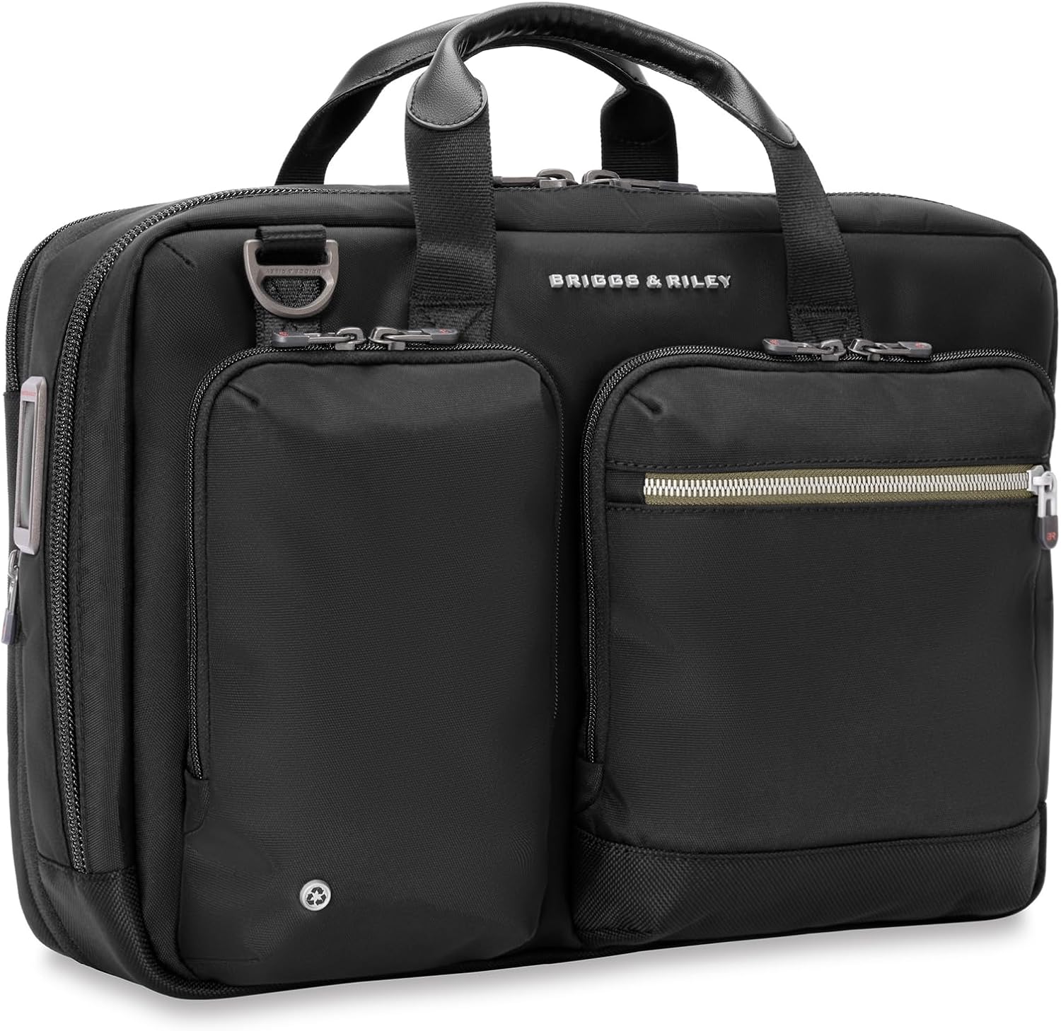 Briggs & Riley Medium Expandable Briefcase - Laptop Bag for Work & Travel, Briefs for Men & Women, Includes Shoulder Strap, Self-Repairing Zippers, Fits up to 15" Computer - HTA Collection, Black Gsupps Australia