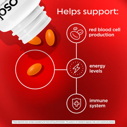Feosol Complete Iron Supplement Caplets, Bifera Iron for High Absorption, Heme and Non-Heme Dual Action Minimizes Side Effects, 1 Per Day Feosol