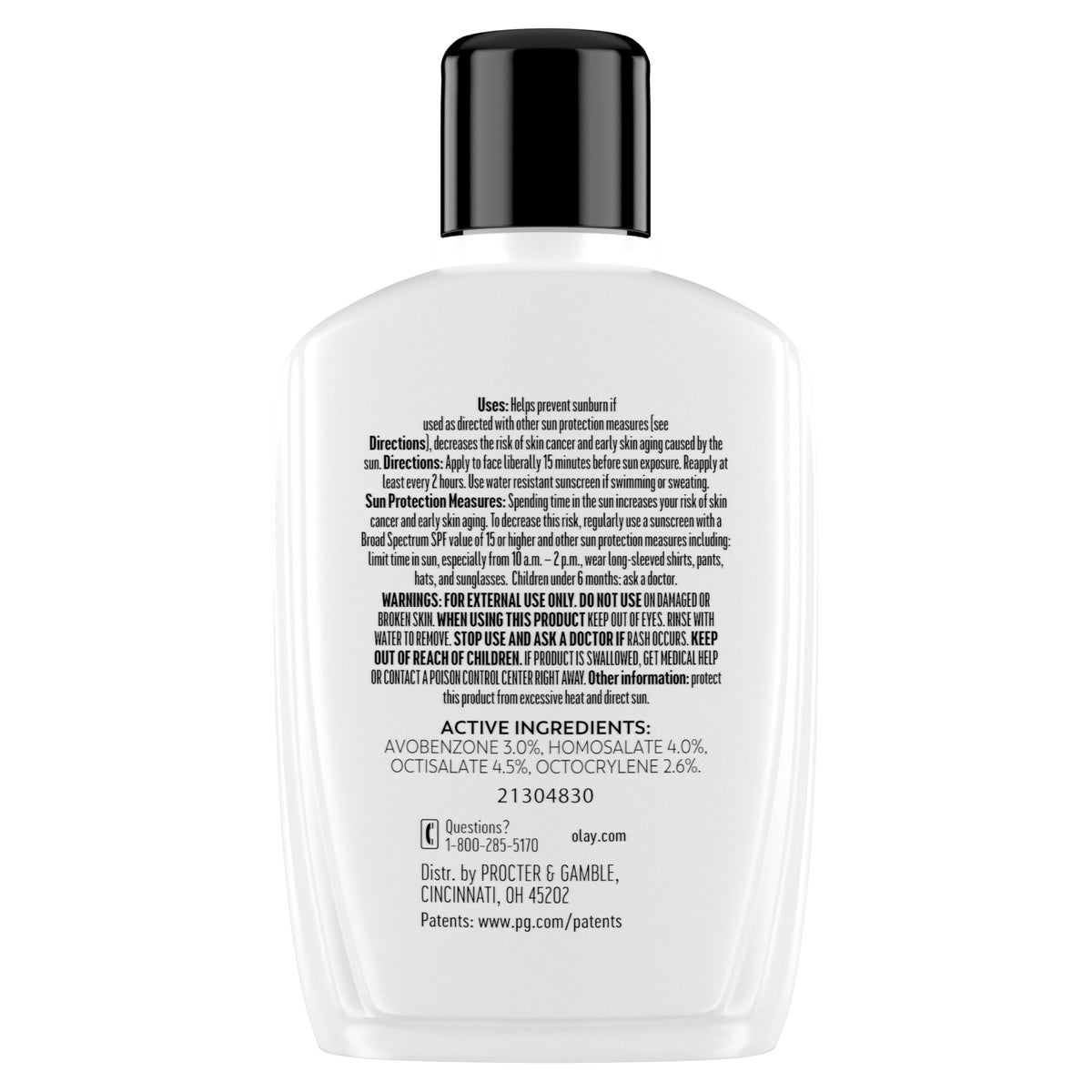 Olay Face Moisturizer, Complete with Sunscreen SPF 15, Daily Facial Lotion for Normal Skin, Lightweight Hydrating Broad Spectrum Sun Protection - Vitamin C, E, and Niacinamide - 6 Oz 2 Pack Olay