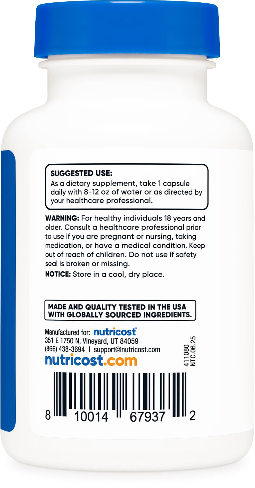 Nutricost L-Theanine 200mg, 120 Capsules, Double Strength - Non-GMO, Gluten Free Nutricost