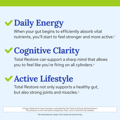 Gundry MD Total Restore Gut Lining Support, Digestive Supplement for Gastrointestinal Wellness, Gut Health Supplement Gundry MD