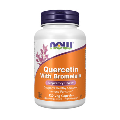 NOW Foods Supplements, Quercetin with Bromelain, Balanced Immune System*, 240 Veg Capsules Gsupps Australia