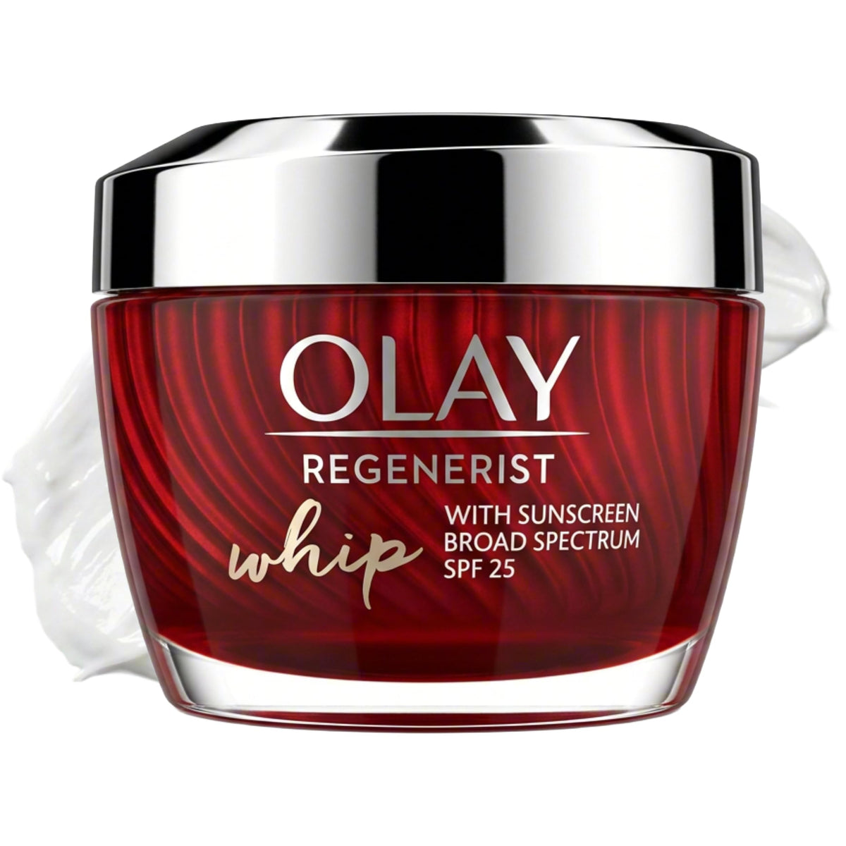 Olay Regenerist Whip SPF 25 – Lightweight Face Moisturizer with UVA/UVB protection - Niacinamide, Peptides - Makeup Primer, 1.7 oz Olay