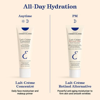 Embryolisse Lait-Crème Concentré Face Moisturizer and Makeup Primer, French Face Cream With Shea Butter & Aloe Vera, 2.54 Fl Oz Embryolisse