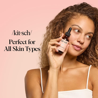 Kitsch Dermaplane Face Oil with Jojoba & Argan Oil – Hydrating Facial Formula for Dermaplaning Tool, Gua Sha & Razor Use Kitsch