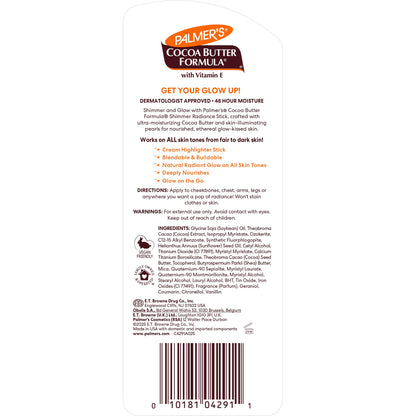 Palmer's Body Shimmer Stick, Cocoa Butter Formula with Vitamin E (1 Oz) Palmer's