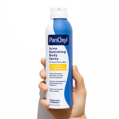 PanOxyl Acne Banishing Body Spray, 2% Salicylic Acid, For Body, 6 oz PanOxyl