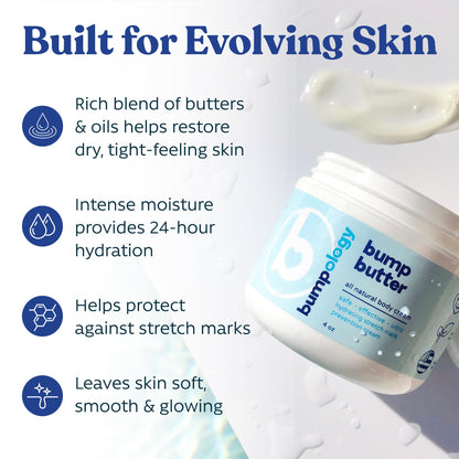 Bumpology Bump Butter, Hydrating Balm for Pregnancy, Stretch Marks, 4 oz Bumpology