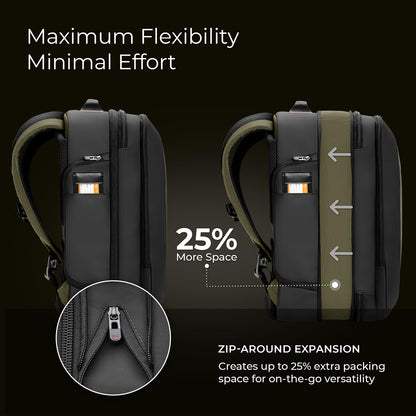 Briggs & Riley Medium Convertible Backpack Duffle Bag - Carry On for Men & Women, Use for Travel, Gym, or Work, Overnight Weekend Luggage, Shoulder Strap, Laptop Compartment - ZDX Collection, Black Gsupps Australia