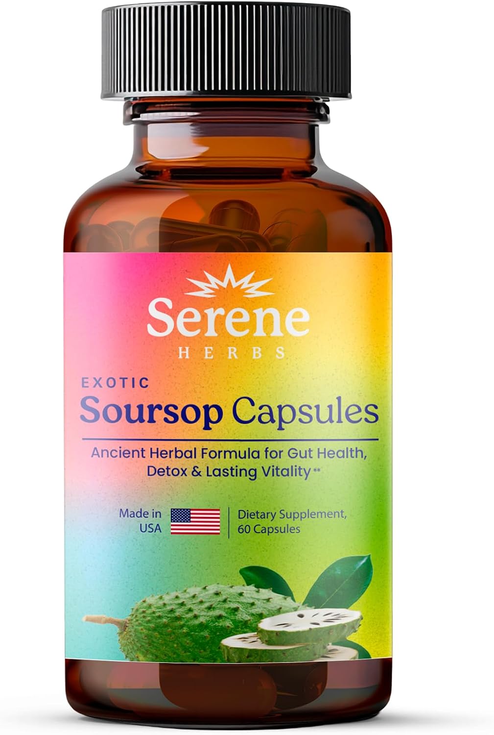 Serene Herbs Complete Detox & Energy Stack – Soursop Bitters + Soursop Capsules Combo