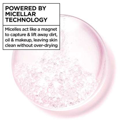 Garnier Micellar Water, Hydrating Facial Cleanser & Makeup Remover, Suitable for Sensitive Skin, Vegan, Cruelty Free, 13.5 Fl Oz (400mL), 1 Count Garnier