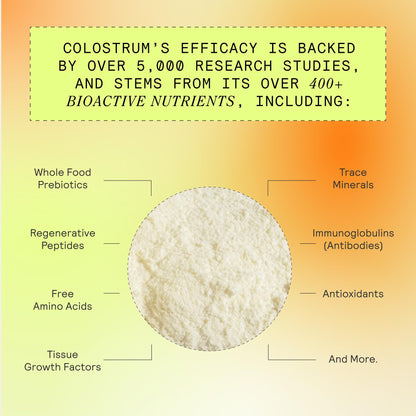 ARMRA Colostrum™ Premium Powder, Grass Fed, Gut Health Bloating Immunity Skin & Hair, Contains 400+ Bioactive Nutrients, Keto, Gluten & Fat Free (Blood Orange, Unflavored Bundle | 180 Servings) ARMRABuy Supplements Australia