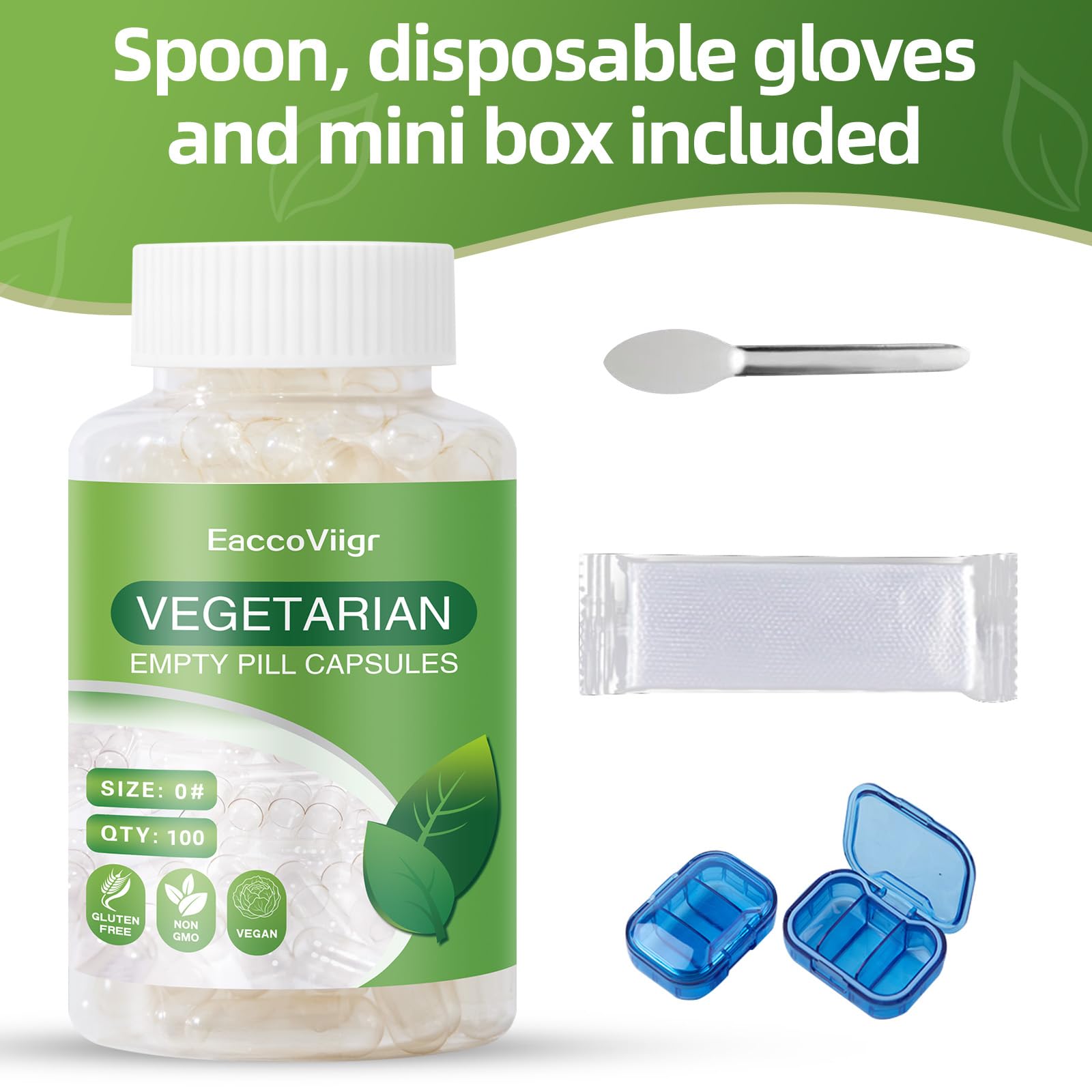 EaccoViigr Size 0 Empty Capsules - 500 Count Clear Empty Pill Capsules with Capsule Filling Kit, Fillable Vegan Vegetarian Capsule Empty for Vitamins, Easy for DIY Supplements EaccoViigr buy australia supplements
