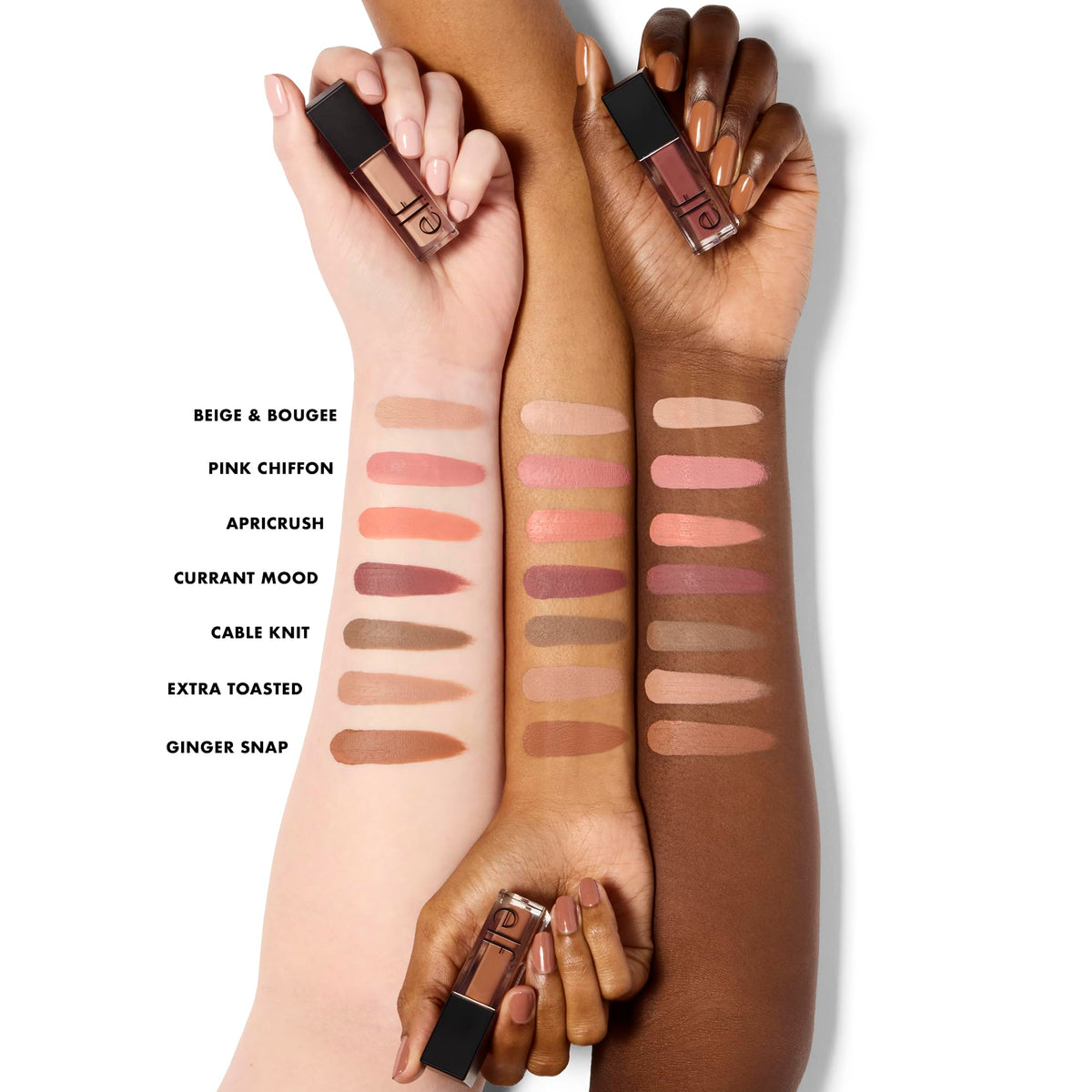 e.l.f. Liquid Matte Eyeshadow, Liquid-to-Powder, Beige & Boujee e.l.f.