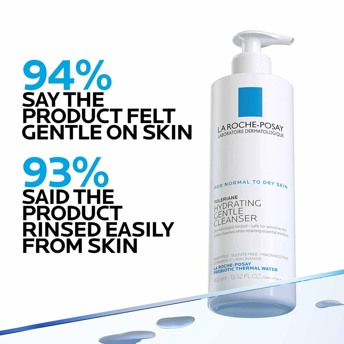 La Roche-Posay Toleriane Hydrating Gentle Facial Cleanser, 13.52oz La Roche-Posay