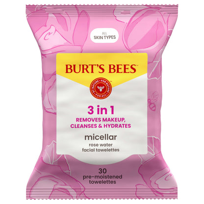 Burt’s Bees Micellar Rose Water Facial Towelettes, 30 ct. Burt's Bees